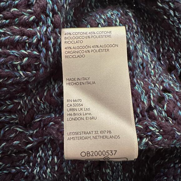 Pilcro Anthropologie blue knit sleeveless tank top size L - Picture 8 of 11